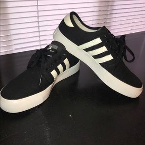 Black and white adidas